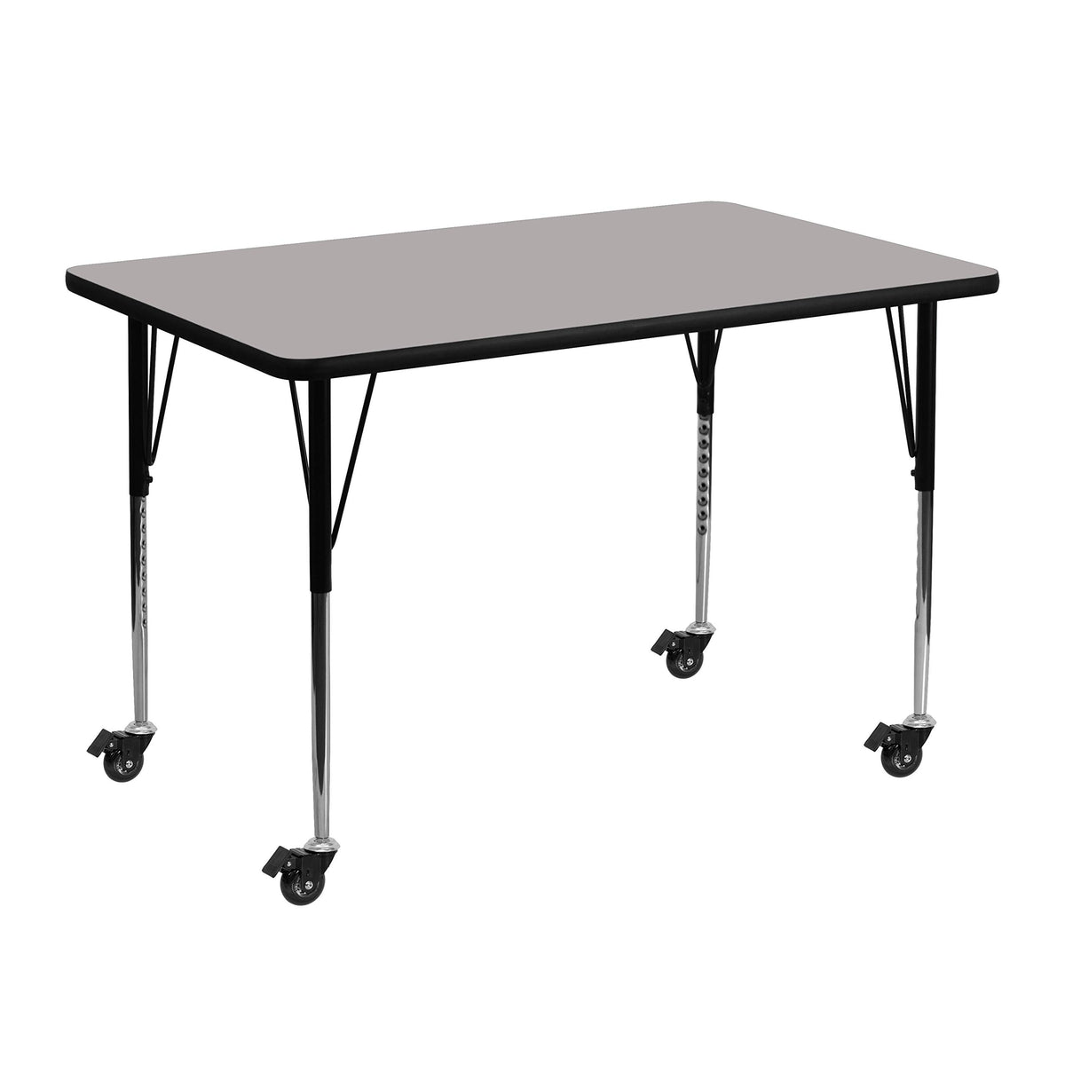 Flash Furniture 30x48 REC Grey Activity Table, 30&quot;W x 48&quot;D x 30.5&quot;H, Gray