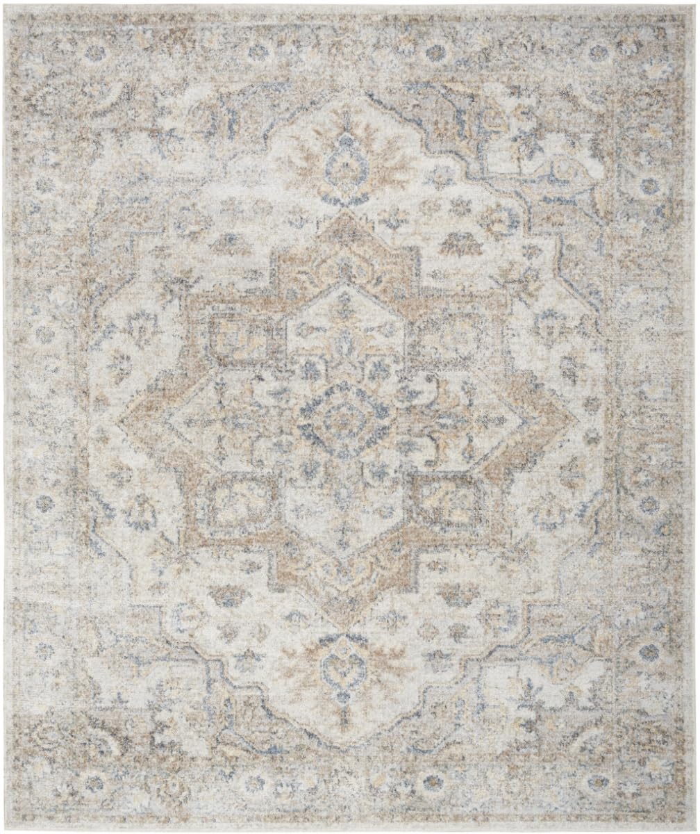 HomeRoots 521718 9 x 12 ft. Gray Oriental Power Loom Area Rug