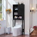 LEYAOYAO 68 Modern Fluted Over The Toilet Storage Cabinet, a Sliding Door