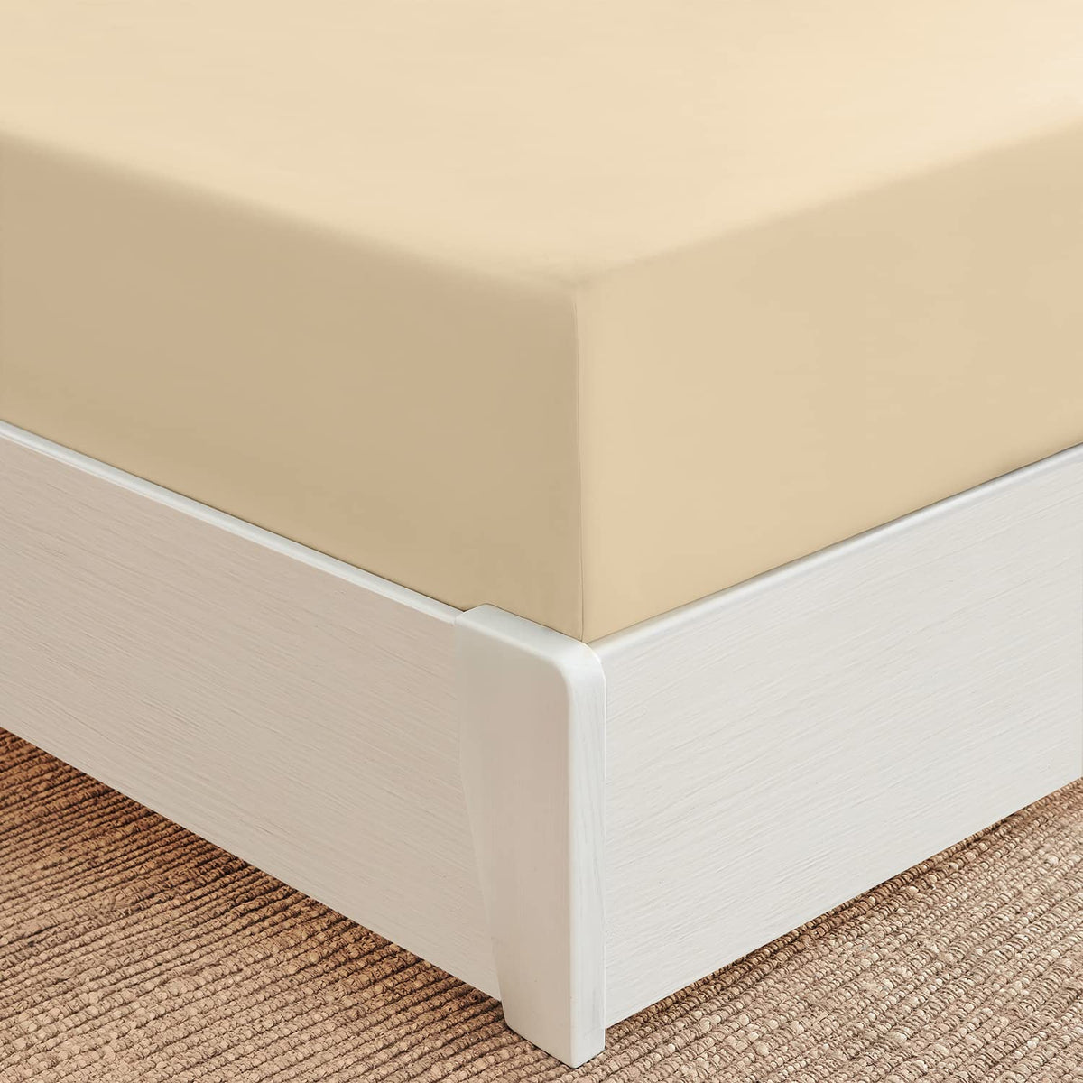 Mellanni Twin Fitted Sheet Only - Iconic Collection Bedding Sheets - Soft & Cooling Sheets With Up To 16 Deep Pocket - All Aroun
