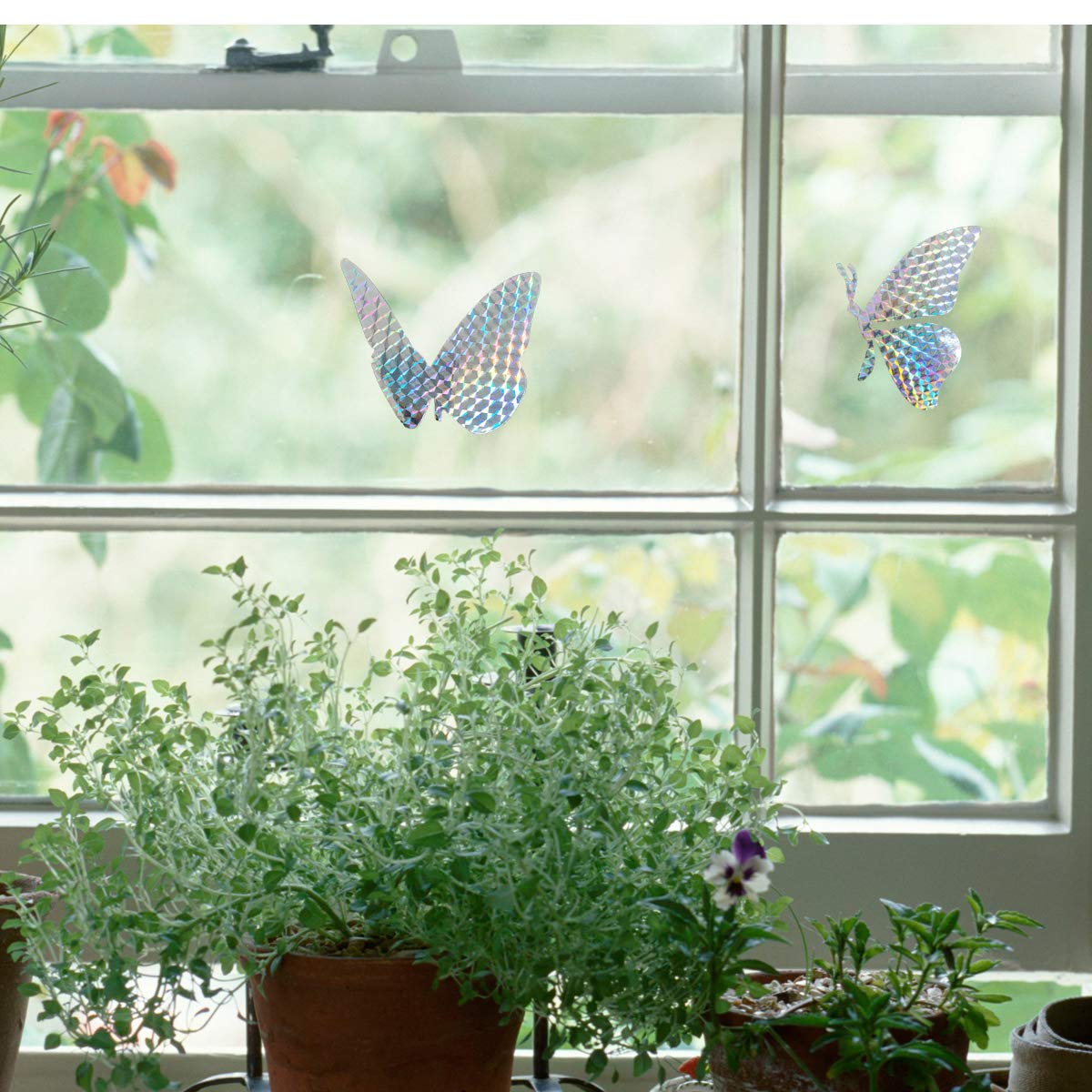 30 Pieces Anti Collision Window Stickers For Birds, Glass Window Decals Clings For Bird Strikes, Stop Birds From Hitting Windows