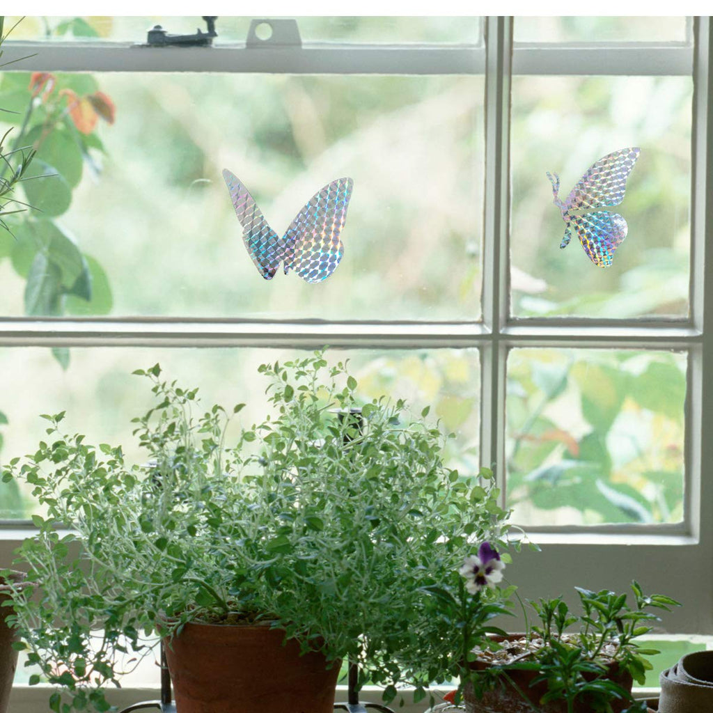 30 Pieces Anti Collision Window Stickers For Birds, Glass Window Decals Clings For Bird Strikes, Stop Birds From Hitting Windows
