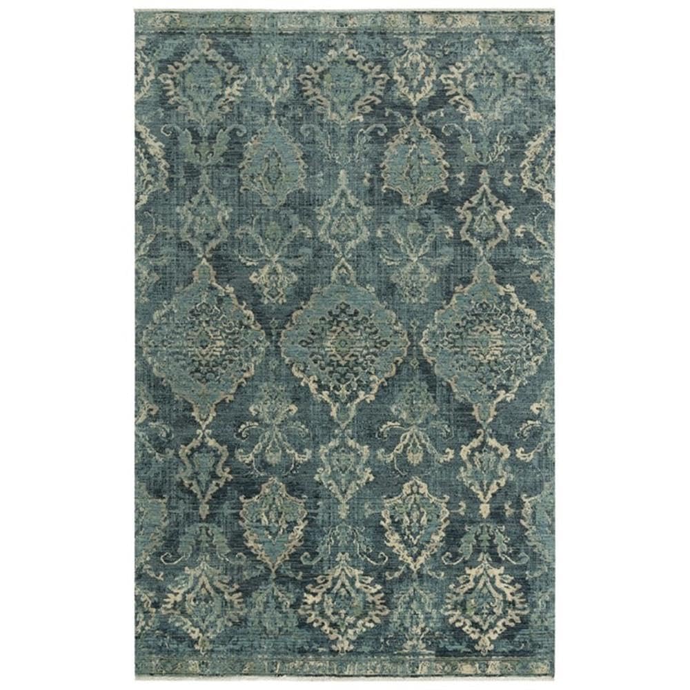 Alora Decor Intrepid 9' X 12' Classical Blue/Beige/Ivory Hybrid Area Rug