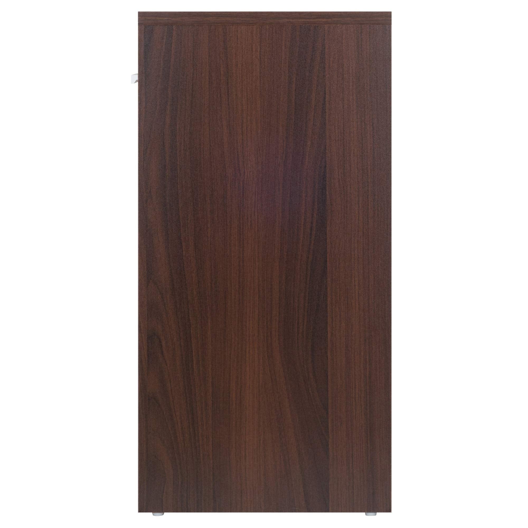 Ergode Deluxe Wood Sasha Accent Table | Sleek Curved Design | Ample Storage | Black Finish | Multiple Finishes Available | Assembly Hardware Included | 20' W x 20' D x 27' H (30115-VV)