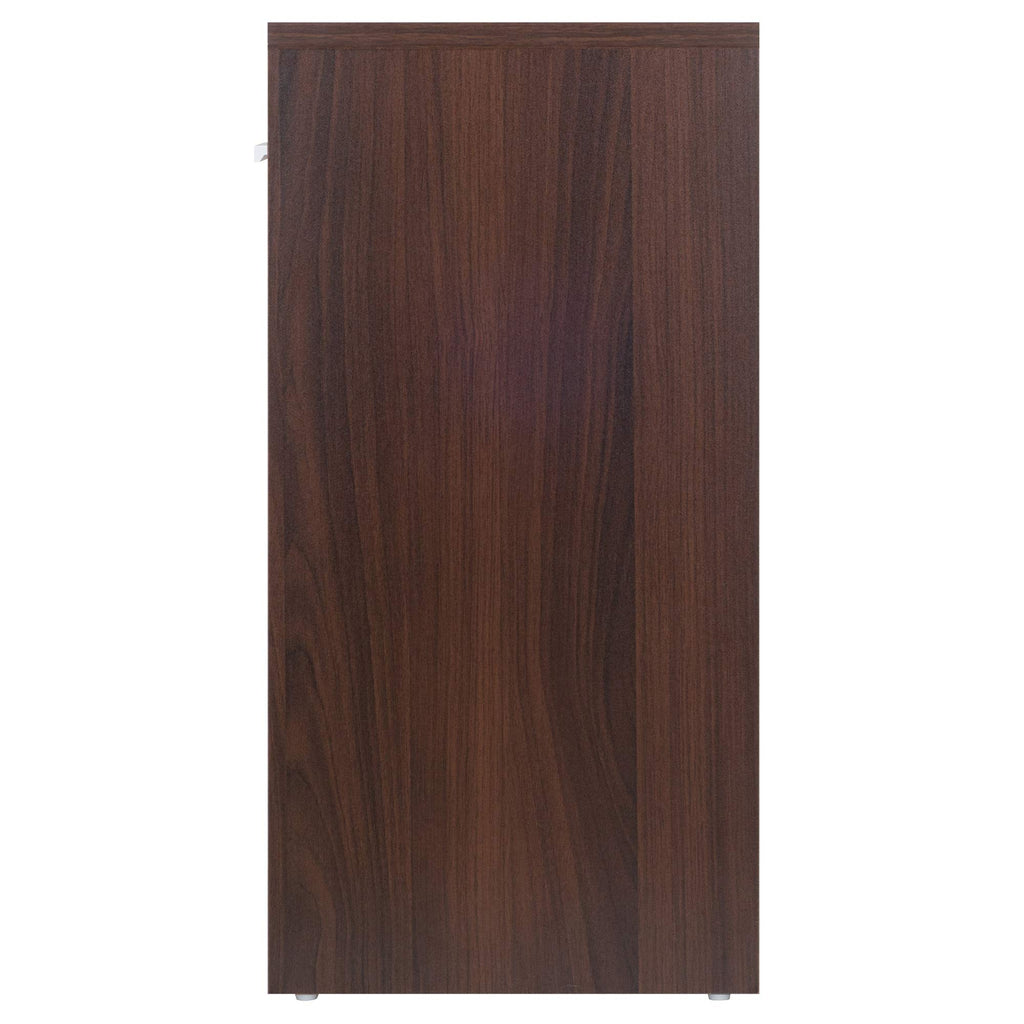Ergode Deluxe Wood Sasha Accent Table | Sleek Curved Design | Ample Storage | Black Finish | Multiple Finishes Available | Assembly Hardware Included | 20' W x 20' D x 27' H (30115-VV)