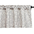 VOGOL Window Short Curtains Valances for Bedroom Dining Room, Rod Pocket Rustic Style Lovely Leaf Print Small Curtain Drapes Val