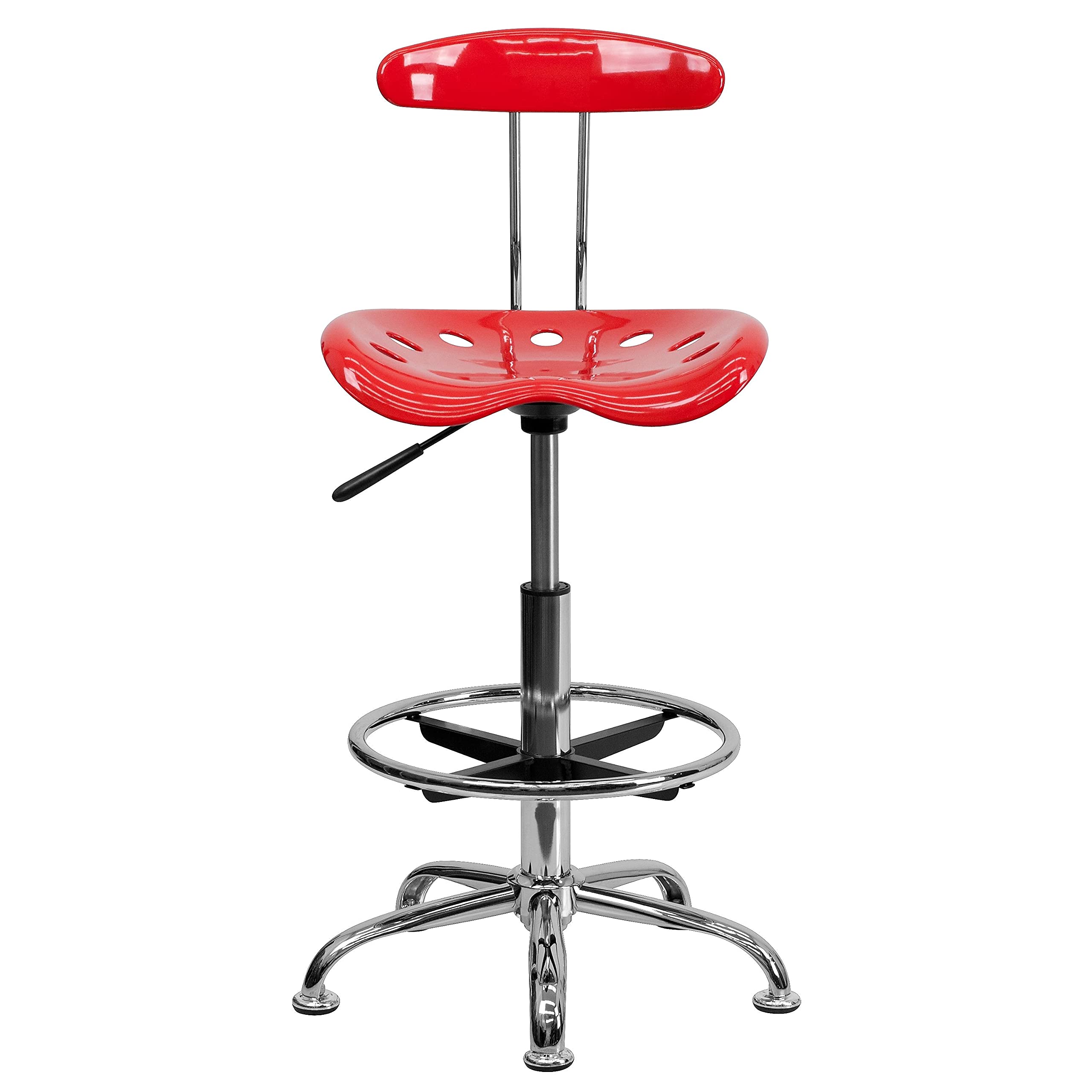 Vibrant Drafting Stools W/Tractor Seat