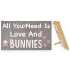 Jennygems Bunny Gift, Bunny Sign, Bunny Decor, All You Need Is Love And Bunnies, Made In Usa