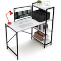 About Space Computer Table For Home4 Tier Storage Study Table For Students,Adults Work Table For Home Office Laptop,Desktop W/B