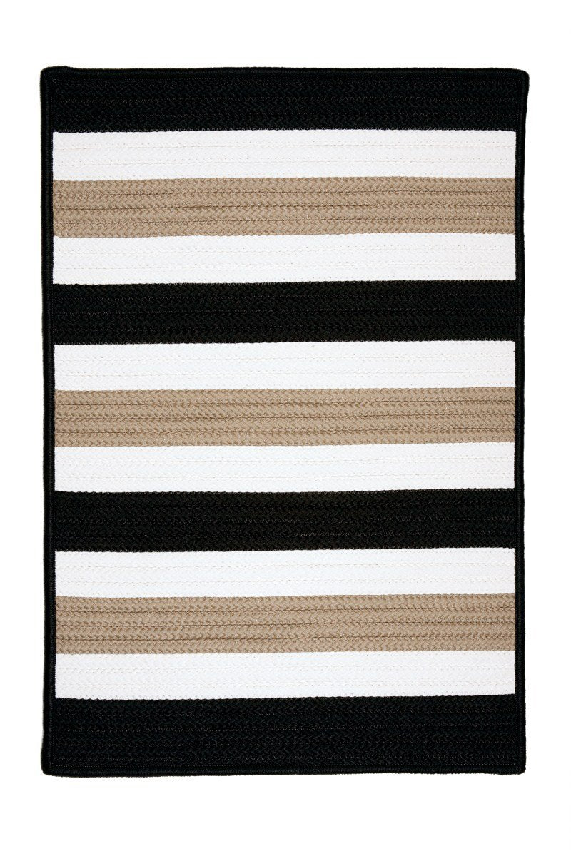 Colonial Mills Portico Po49 Black Rug 2X12