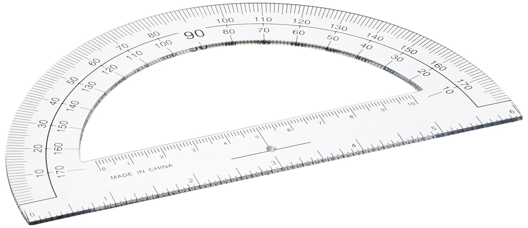 Sparco Plastic Protractor 6-Inch Clear SPR01490