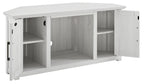 Crosley Furniture Camden TV Stand for 50+ inch TVs, Entertainment Center with Adjustable Storage Shelves, Whitewash