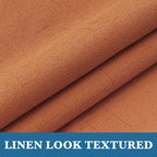 H.Versailtex Linen Blackout Curtains Durable Thick Textured Linen Look 100% Blackout Patio Door Curtain Anti Rust Grommet Extra
