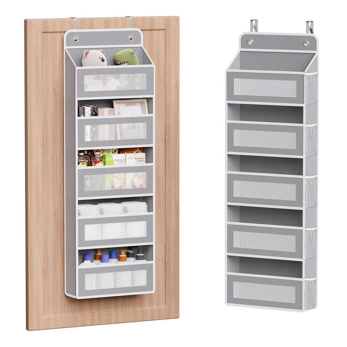 Simple Trending 5Tier Over The Door Hanging Organizer, 44 lb Capacity