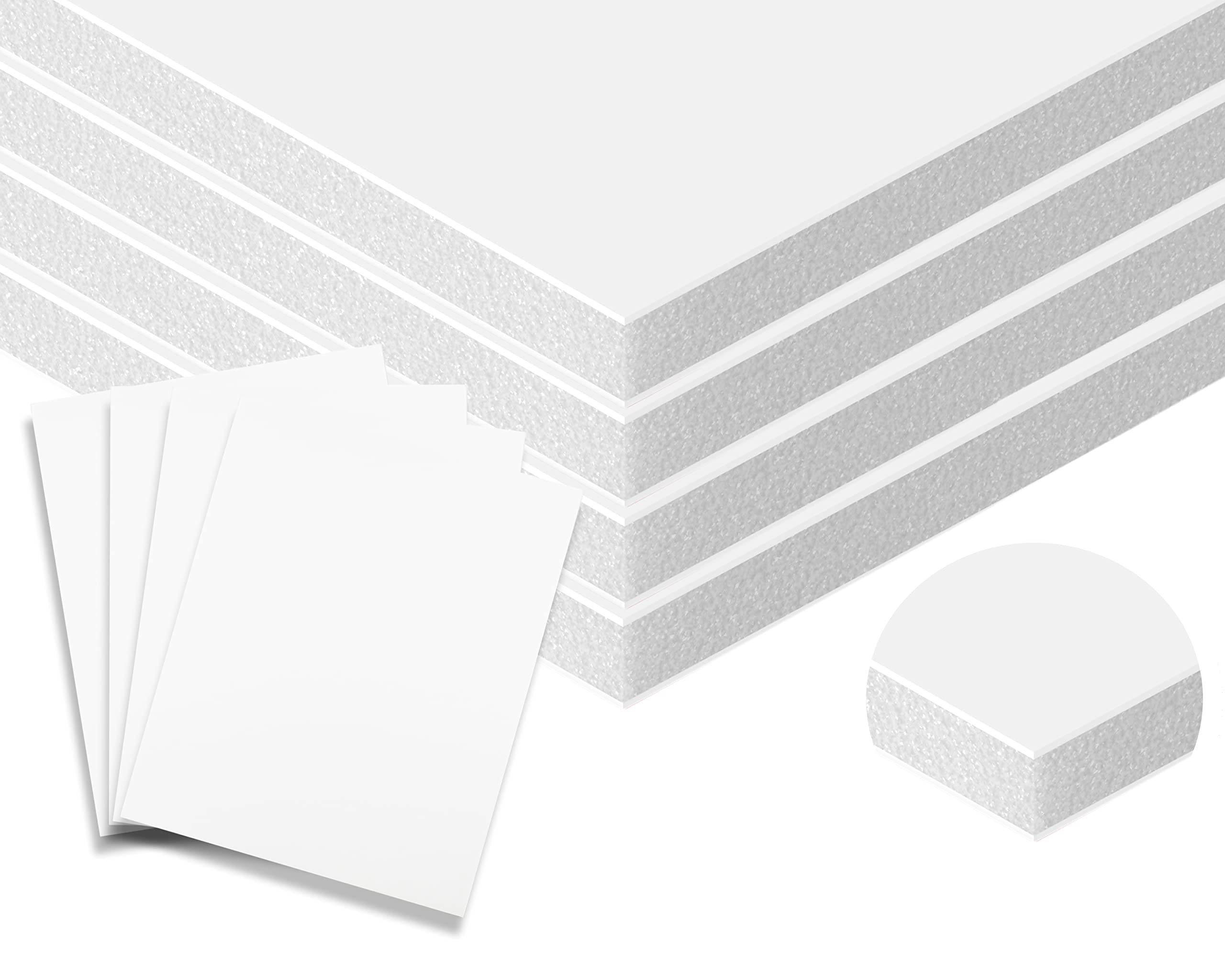 White Foam Board 24X48 50Pk Foam Core Boards 24X48 Foamboard,3/16 Thick Foam Poster Board Foamcore,Large Foam Board.Acid Free Fo