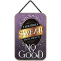Open Road Brands Harry Potter I Solemnly Swear Hanging Wood Wall Decor - Fun Harry Potter Sign for Kids' Bedroom or Movie Room