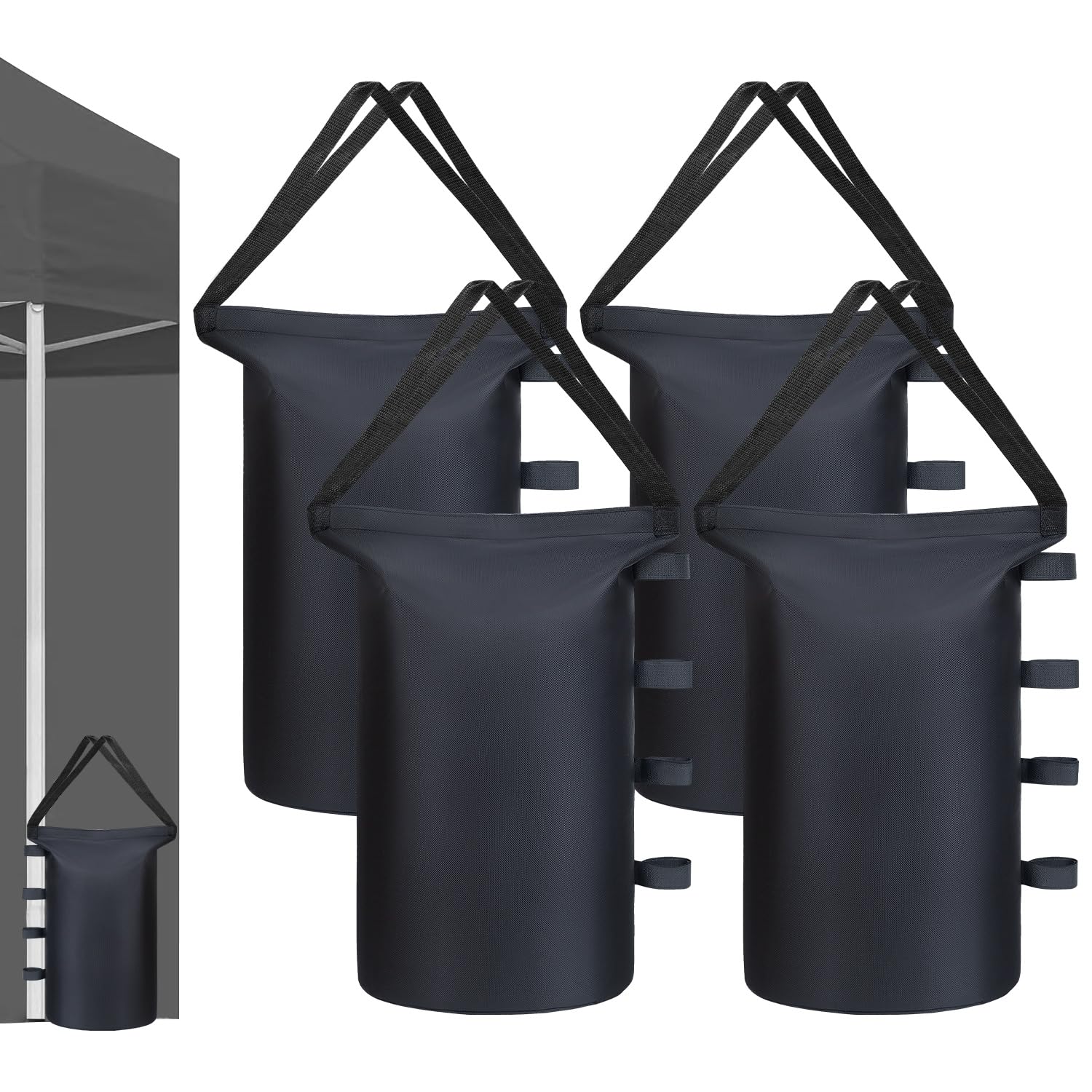 Inntop 240 Lbs Canopy Tent Weights Sand Bags Set Of 4, Heavy Duty 1680D Canopy Weights Sandbags For Instant Outdoor Canopy, Pop