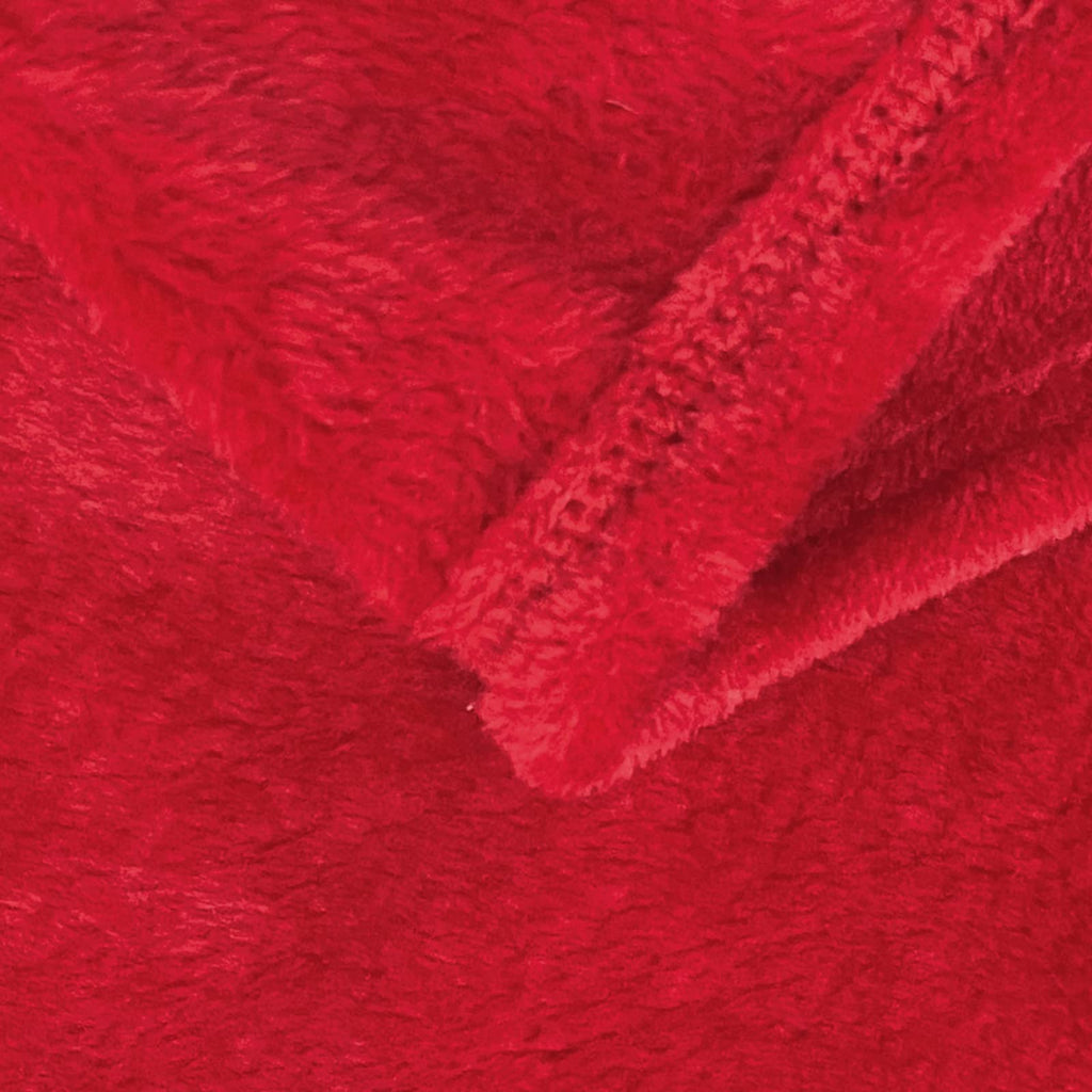 Sochow Flannel Fleece Blanket Throw Size, All Season Lightweight Super Soft Cozy Blanket For Bed Or Couch, Classic Red, 50X60 In