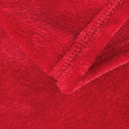 Sochow Flannel Fleece Blanket Twin Size, All Season Lightweight Super Soft Cozy Blanket For Bed Or Couch, Classic Red 60Inch X80