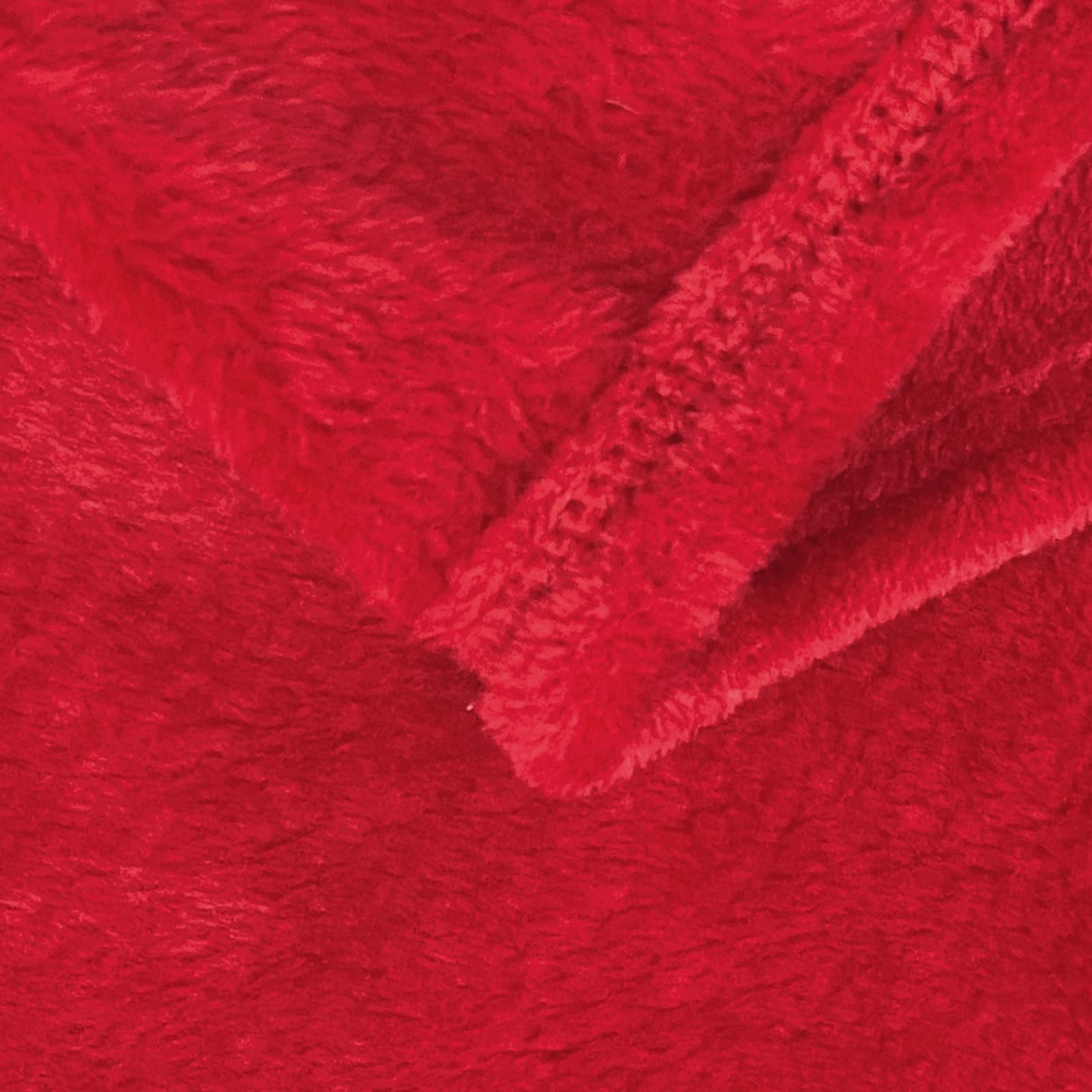 Sochow Flannel Fleece Blanket Twin Size, All Season Lightweight Super Soft Cozy Blanket For Bed Or Couch, Classic Red 60Inch X80