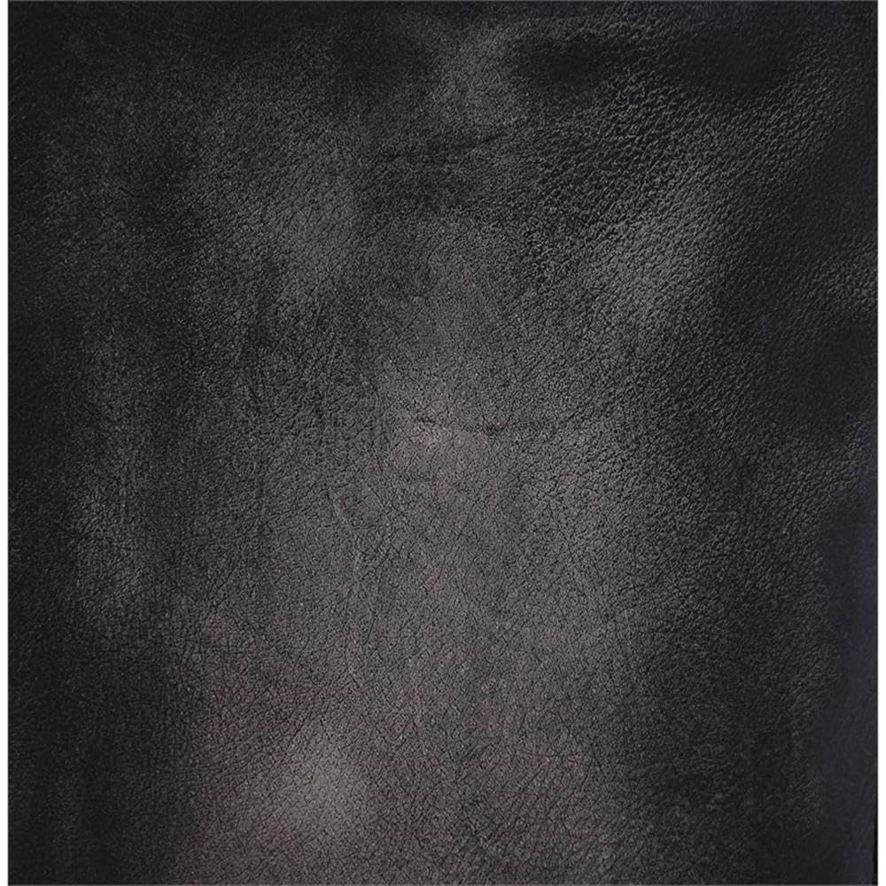 Acme Alsey Tufted Counter Height Chair in Vintage Black Top Grain Leather