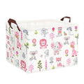 Clastyle Large Woodland Animal Baby Shower Bakset Pink Book Gift Bin, 36L