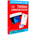 3Mil Thermal Laminating Sheets (100 Count) 9X11.5 Inch, Dry-Erase Friendly Laminating Pouces, Compatible With Laminators Crystal