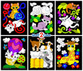 Stuff2Color Baby Animals - Pack Of 6 Fuzzy Velvet Coloring Posters