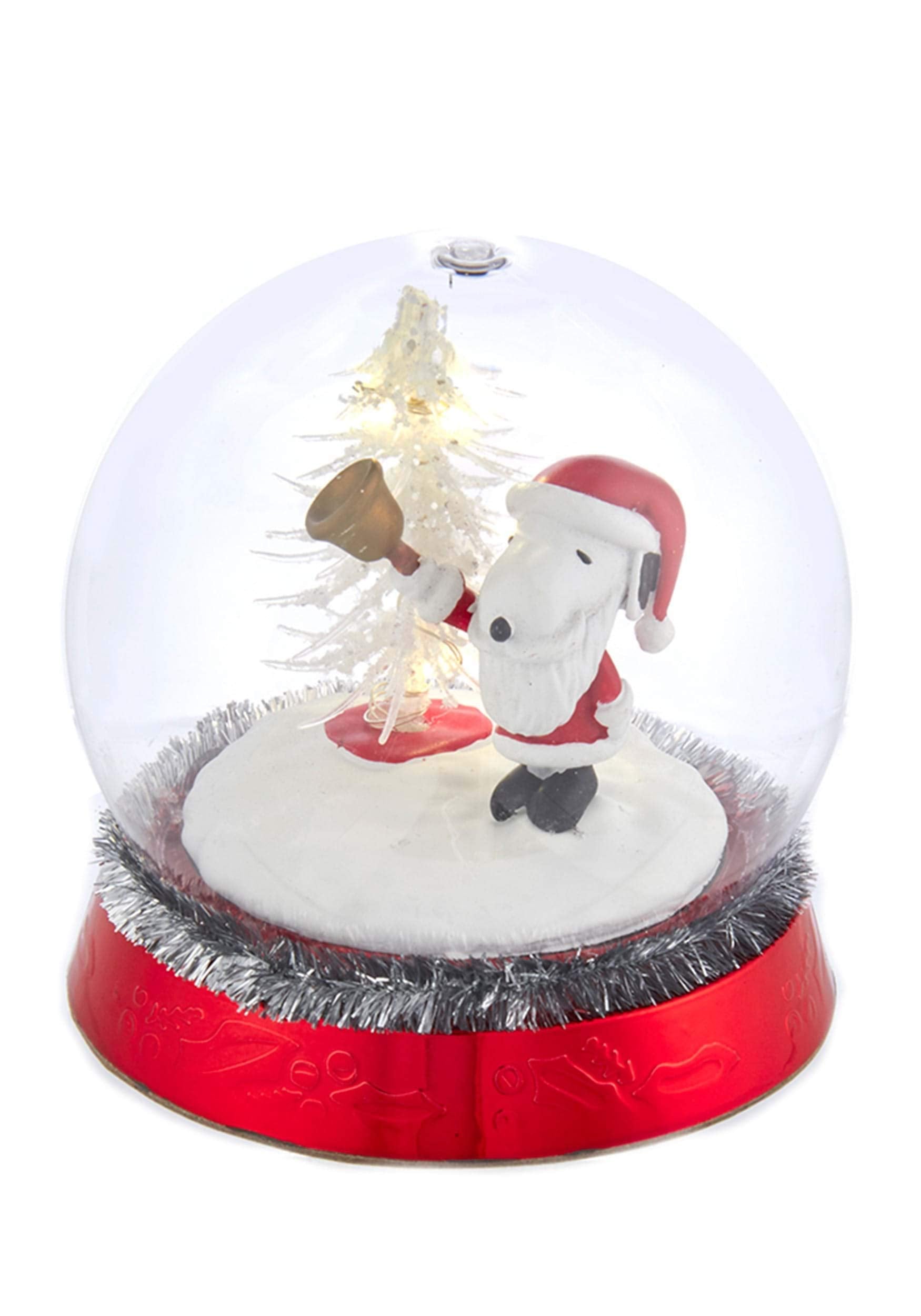 Peanuts Battery-Operated Led Snoopy With Christmas Tree Table Piece