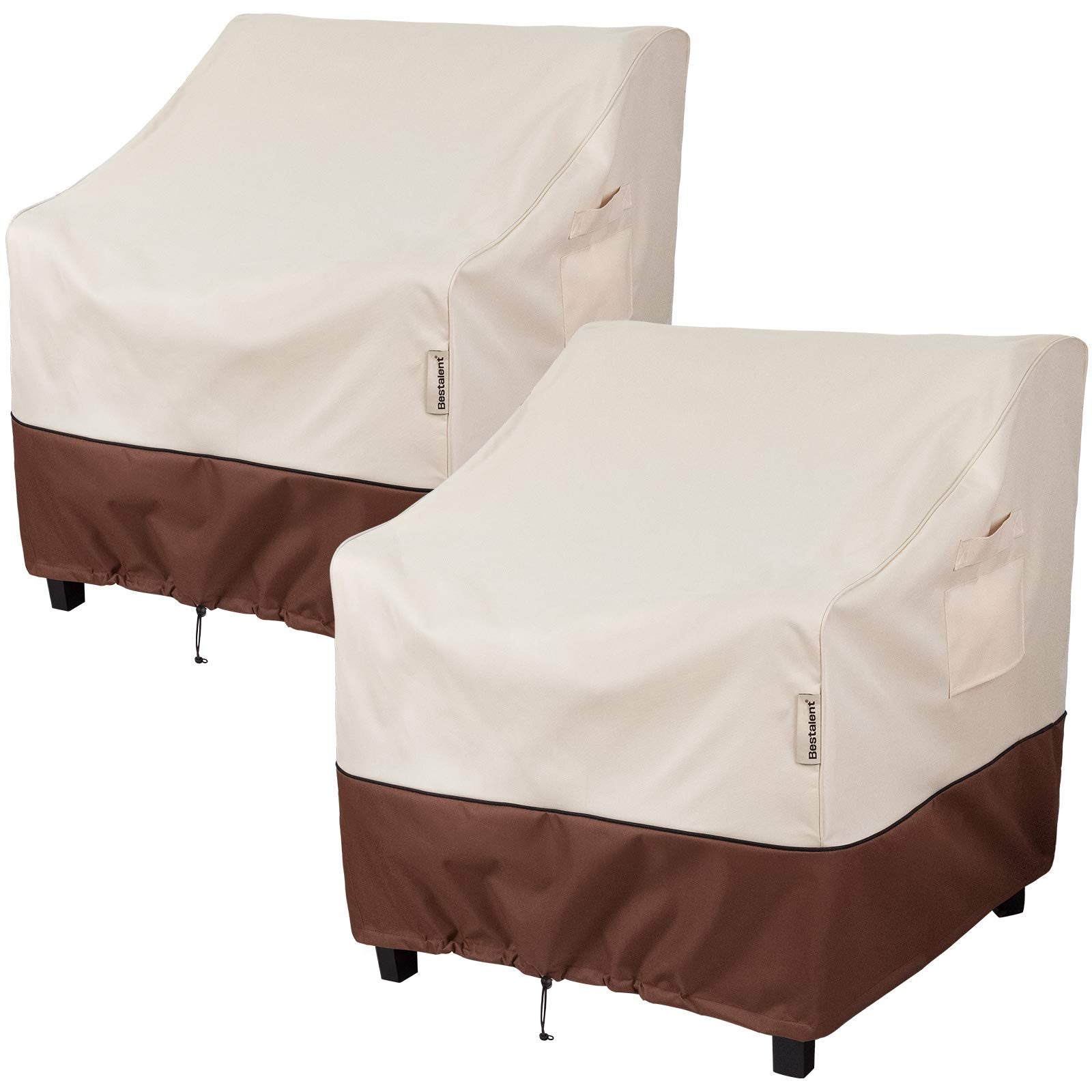 Bestalent Patio Chair Covers Waterproof Outdoor Furniture Chair Cover Fits Up To 29' W X 30' D X 36' H 2Pack
