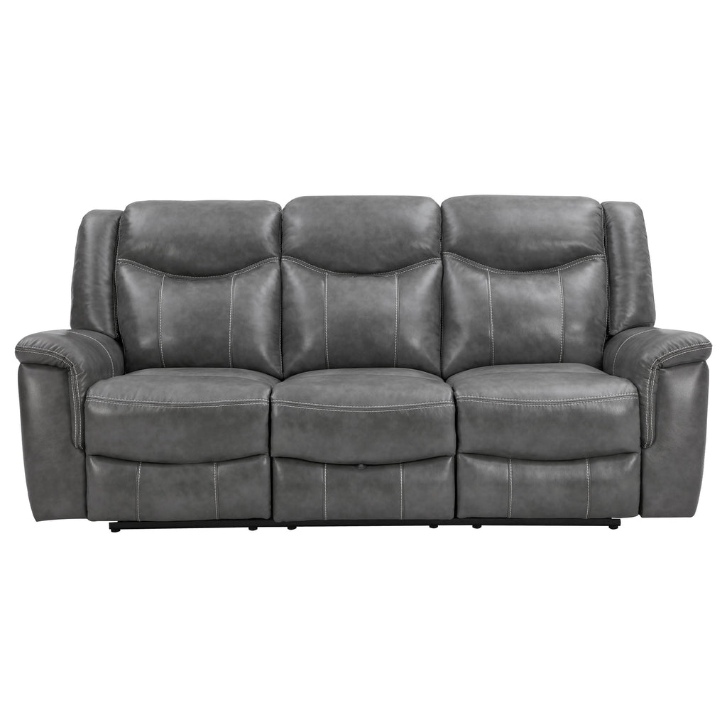 Coaster Home Furnishings Conrad 2-Piece Upholstered Padded Arm Motion Sofa Set Grey