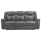 Coaster Home Furnishings Conrad 2-Piece Upholstered Padded Arm Motion Sofa Set Grey