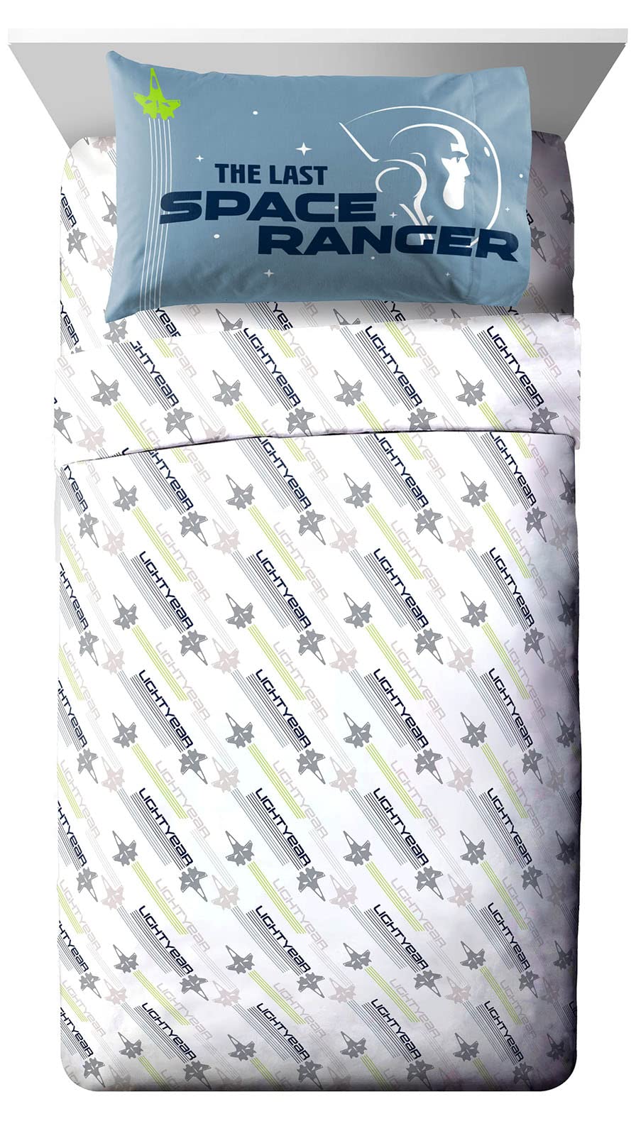 Jay Franco Disney Pixar Lightyear Ready To Go Twin Size Sheet Set - 3 Piece Set Super Soft And Cozy Kids Bedding Featuring Buzz