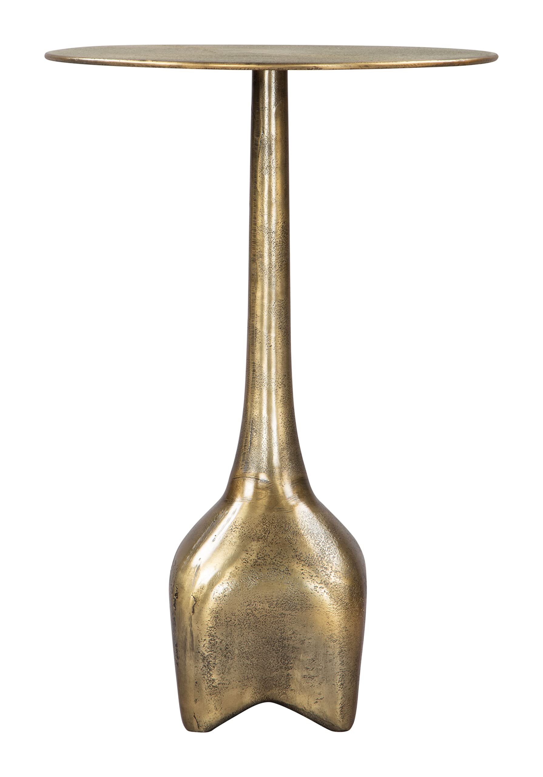 Zuo Lexi Side Table Antique Brass