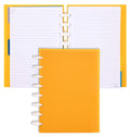 Talia Discbound Notebooks, Planner, Customizable, (Bbq Mustard, Junior (5.5In X 8.5In))