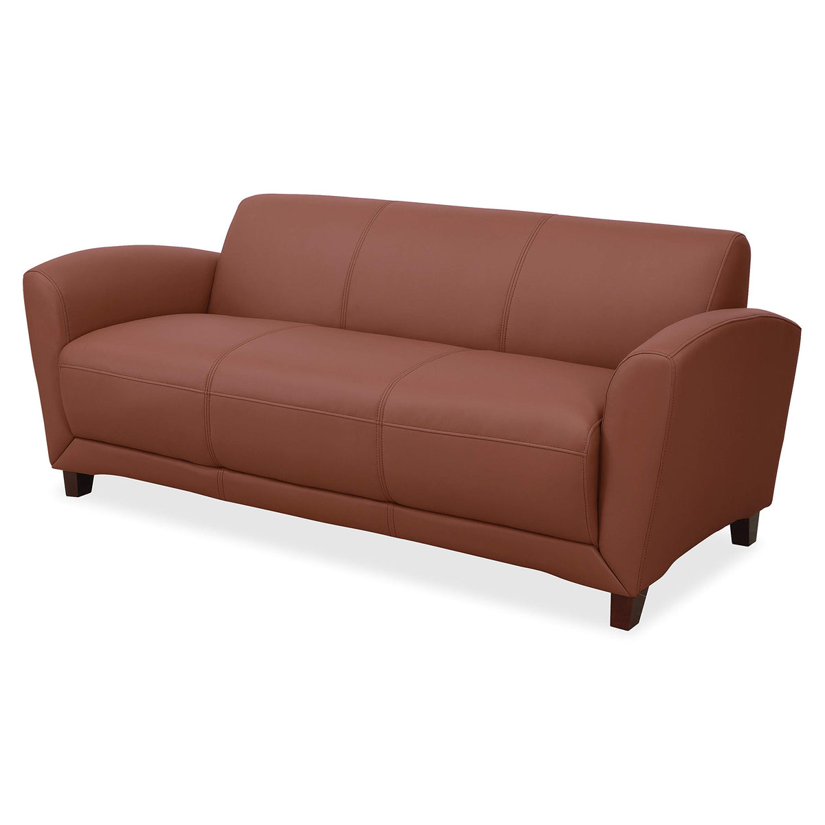 Lorell Accession Reception Tan Sofa, 31.1&quot; X 34.5&quot; X 75&quot;