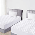 Quilted Fitted Twin Xl Mattress Pad Cover, Waterproof Mattress Protector, Deep Pocket Elastic Fits Up To 18', Breathable Soft A