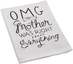 Primitives By Kathy Boho Cotton Kitchen Towel Set With Funny Sayings - Ideal Housewarming Gift, Fall Kitchen Decor And Home Kitc
