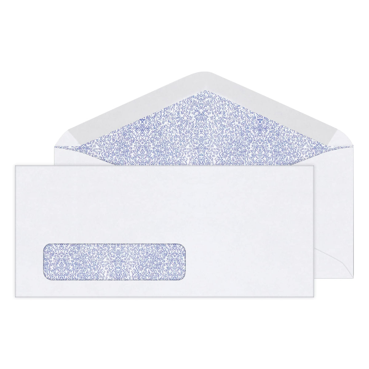 Office Depot Security Window Envelopes, #10 (4 1/8In. X 9 1/2In.), White, Box Of 500, 12017