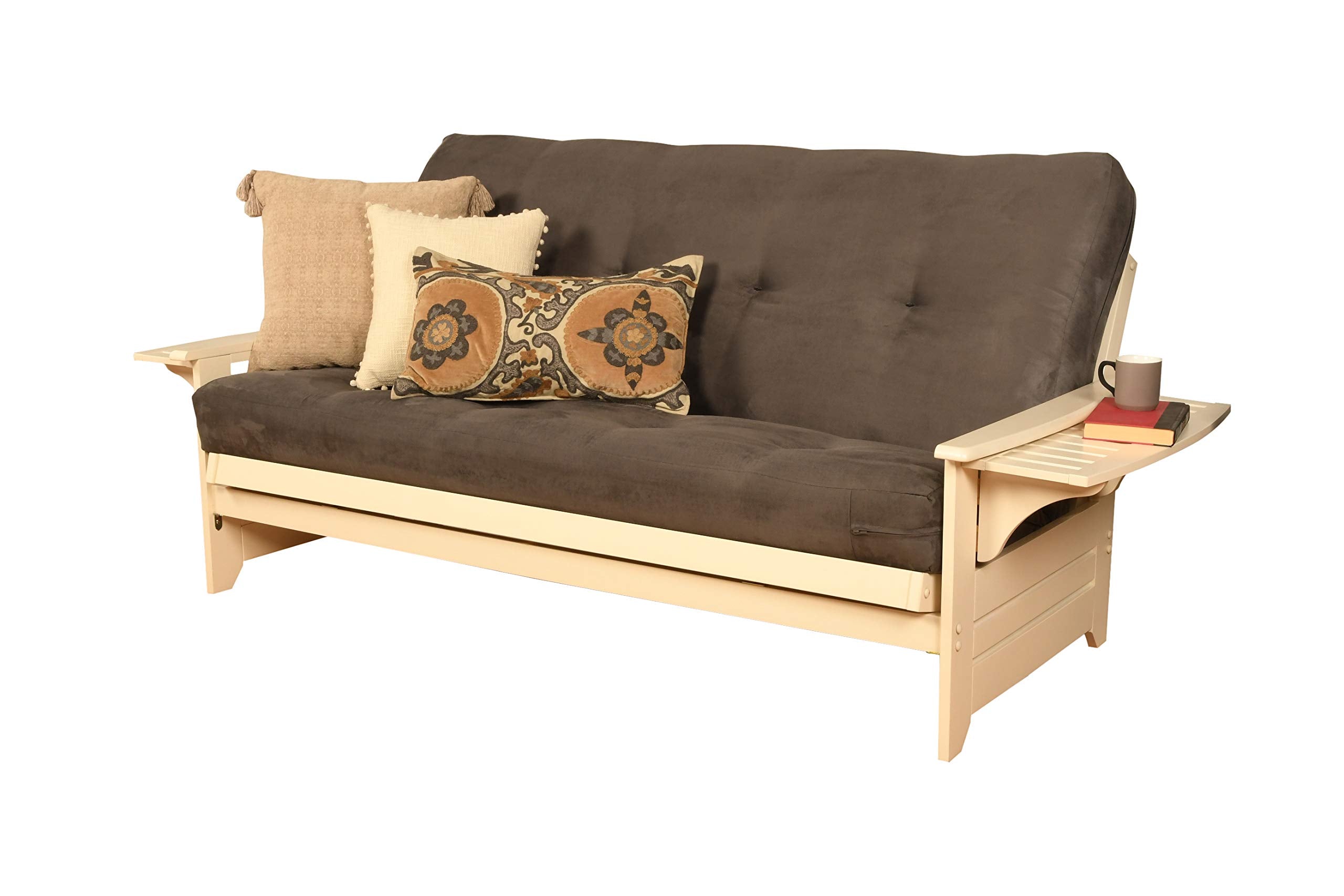 Kodiak Furniture Futon Set, Full, White