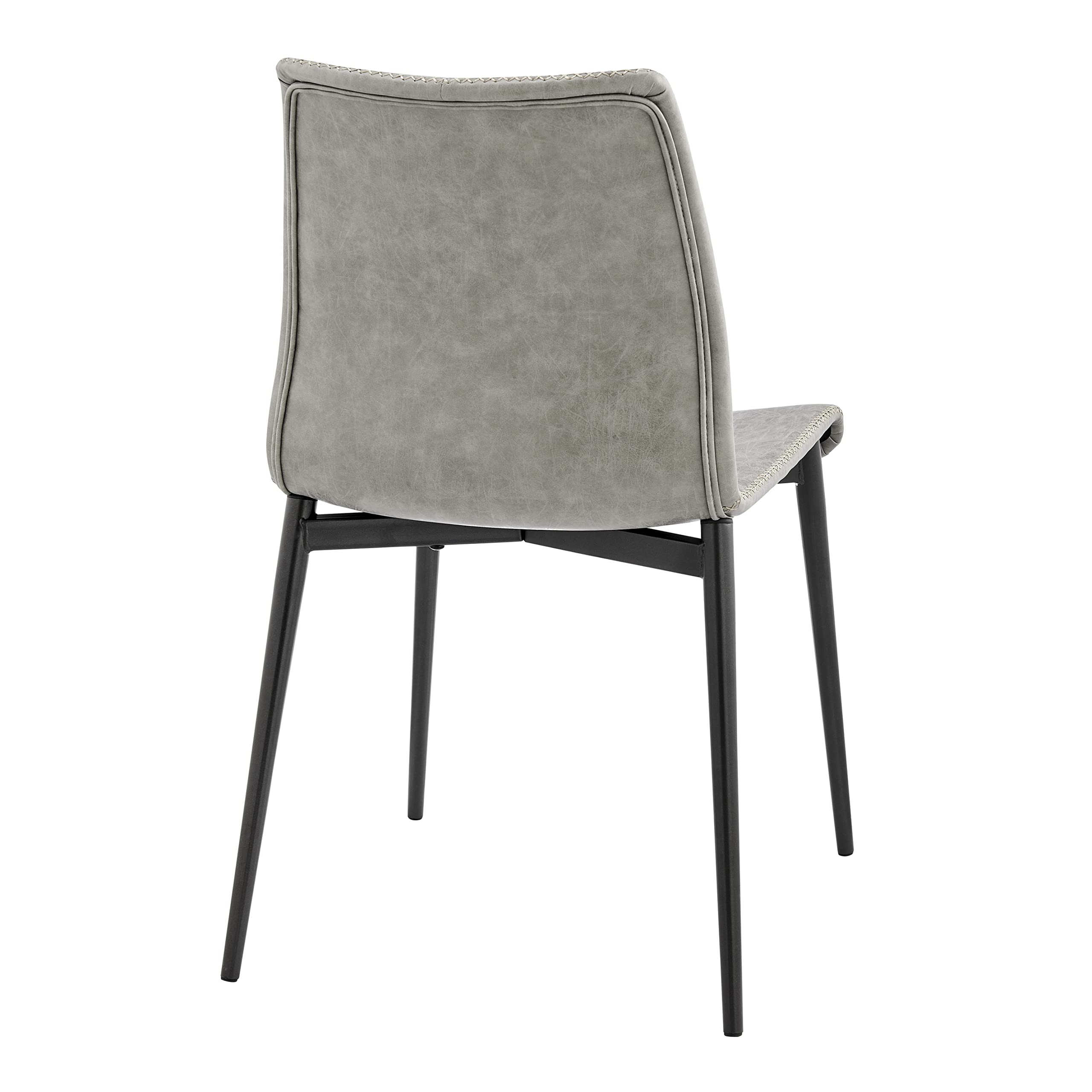 Npd Furniture And More Jayden Pu Dining Side Chair, Vintage Mist Gray - (Set Of 2)
