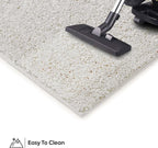 Pet Friendly Solid Color Area Rugs Off White - 3' Square, Indoor, Stain Resistant, Perfect For Living Room, Bedroom, Dining Room