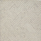 HomeRoots 511864 8 x 11 ft. Tan & Ivory Wool Geometric Hand Tufted Handmade Stain Resistant Rectangle Area Rug