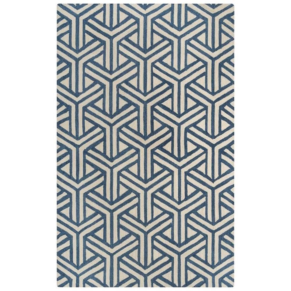 Rizzy Rugs Alora Decor Ellis Blue 5'X7'6" Tufted Wool Rug