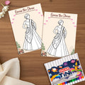 Party Propz Guess The Dress Bride to Be Games Card  16 Pcs Bridal Shower Guess The Dress Game Cards with Sketch Pen Set, Bachel