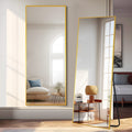 PexFix Full Body Mirror Full Length Mirror with Gold Aluminum Alloy Frame Mirror Full Length with Stand Wall Mounted Mirror Hang
