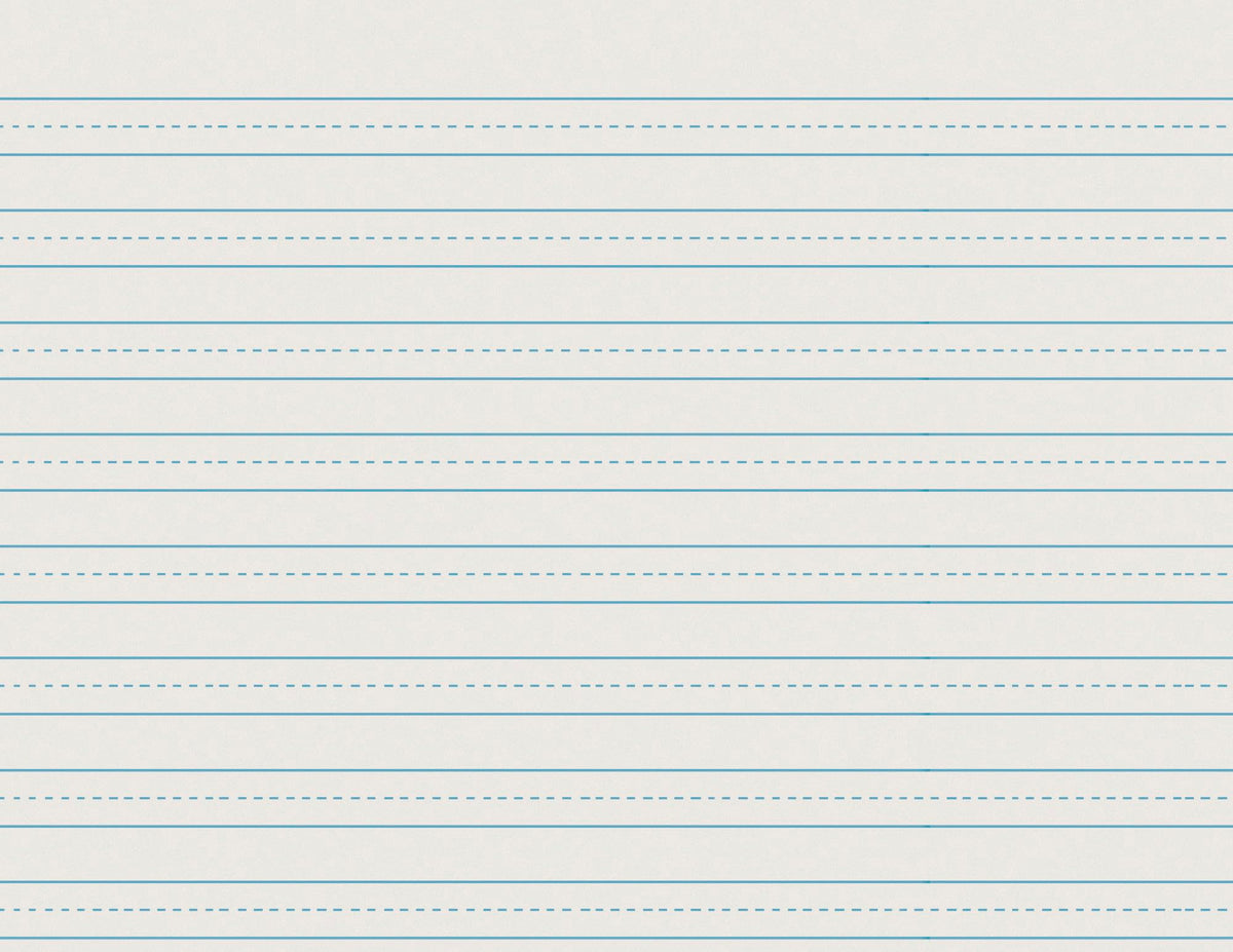 School Smart Skip-A-Line Ruled Writing Paper, 1/2 Inch Ruled Long Way, 11 X 8-1/2 Inches, Pack Of 500,White