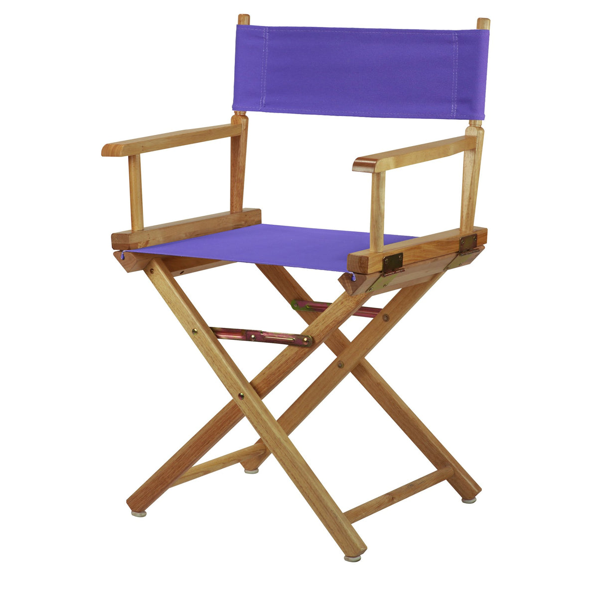 Casual Home 200-00/021-41 Director Chair 18&quot; - Classic Height Natural Frame/Purple Canvas