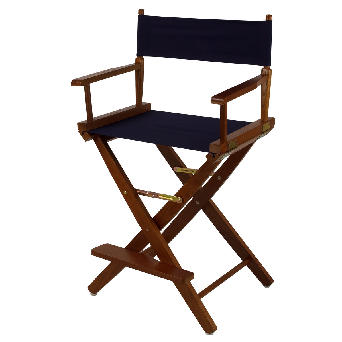 American Trails Extra-Wide Premium 24&quot; Director'S Chair Mission Oak Frame With Navy Canvas, Counter Height