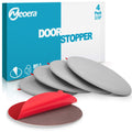 Neoera Door Stopper Wall, 3.15' Round Soft Rubber Door Stop, Silicon Wall Protector, Premium Self Adhesive Door Bumper (Gray, 3